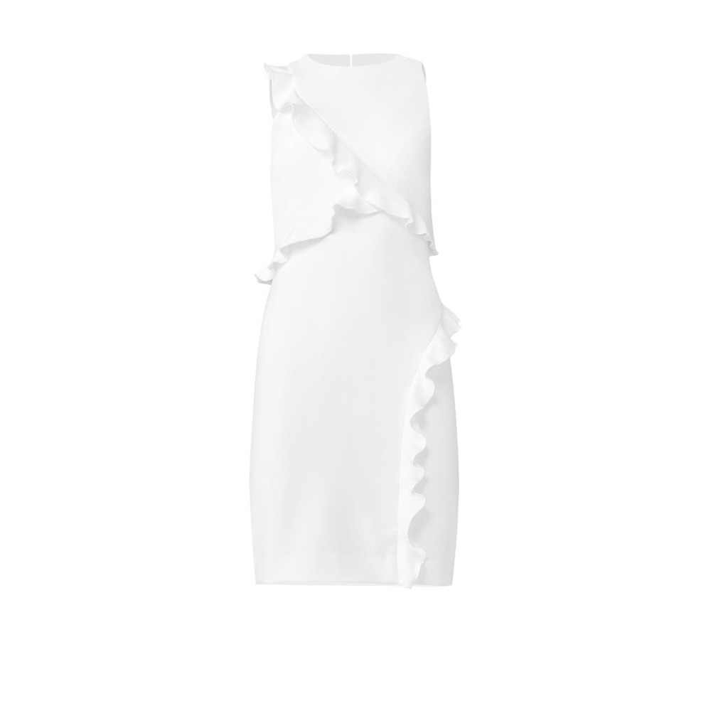 Nicole Miller Asymmetrical Ruffle Dress - Picture 4 of 4